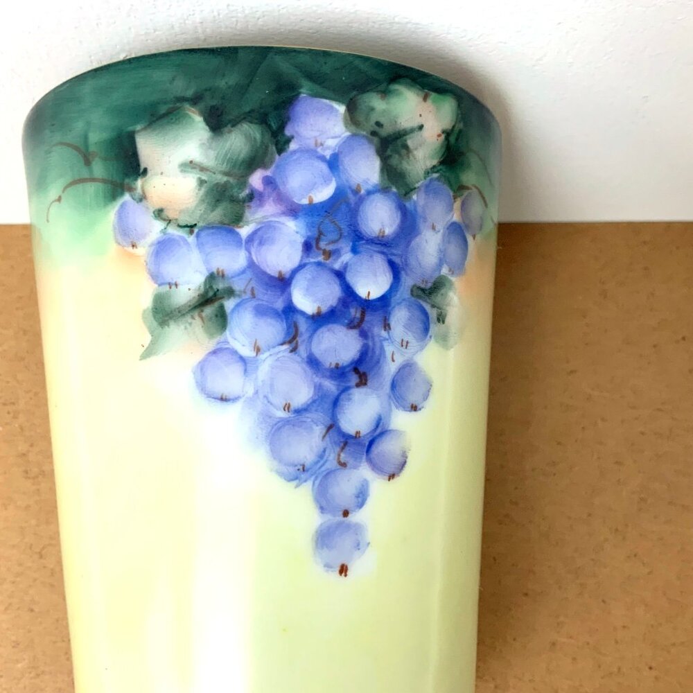 Vintage TK Czechoslovakia Hand Painted Porcelain Tumbler 4" Tall - Picture 2 of 16